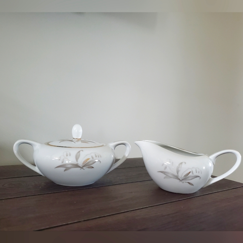 Vintage Cream & Sugar Bowl